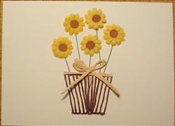 Fabric Sunflowers